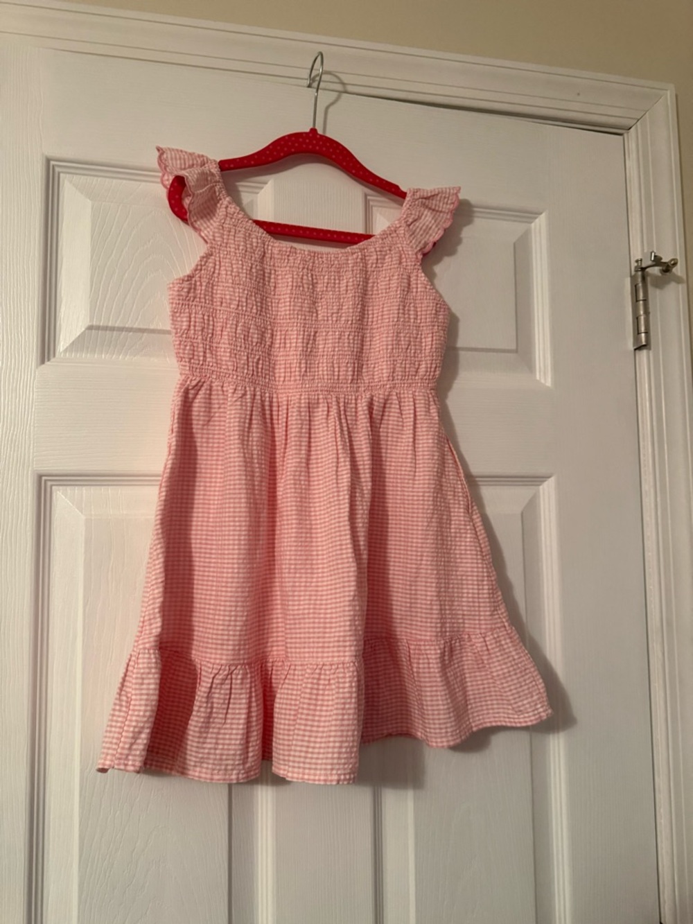 Cat & Jack Pink Gingham Smocked Sundress